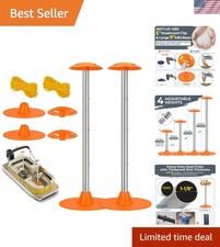 Boat Cover Support Pole Systems with Anti-UV PE Ropes  9" ABS Base, Highly S...
