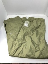 Arctix Rain Pants Men Size 2XL 44X32 Green Nylon Waterproof Elastic Waist NWT