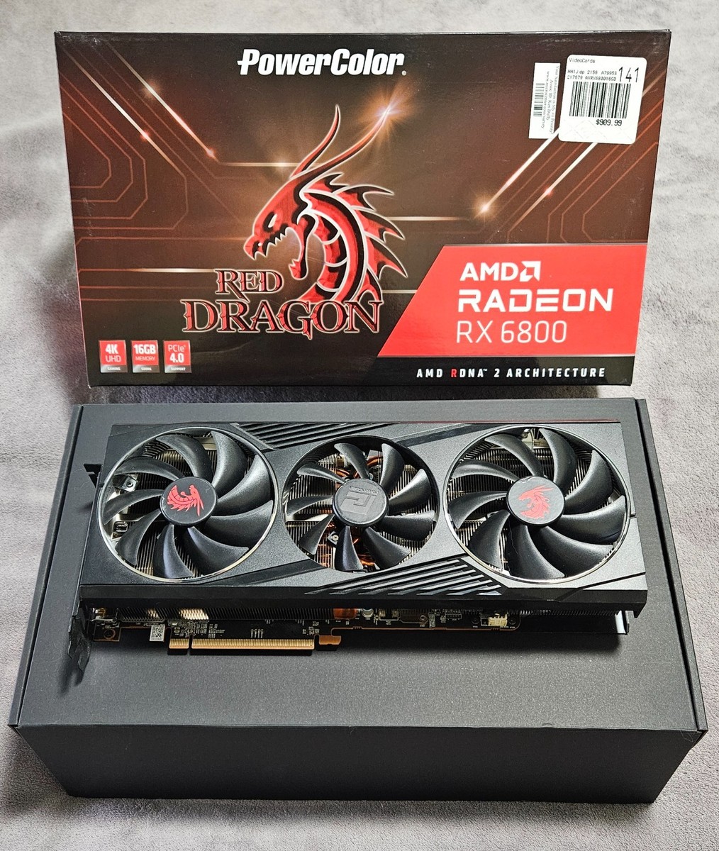 グラフィックボード・グラボ・ビデオカード PowerColor Radeon RX 6800 Red Dragon PowerColor RED DRAGON AMD Radeon RX 6800 3DHR OC 16GB GDDR6