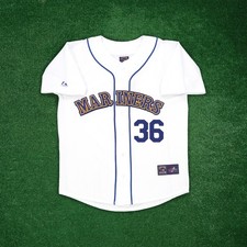 Logan Gilbert 1989 Seattle Mariners Cooperstown Men's Home White Jersey