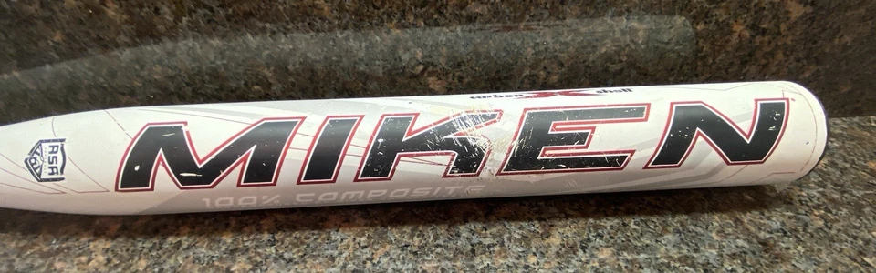 Bate de softbol blanco Miken Soulta 34”/28 oz Foto 2 de 4