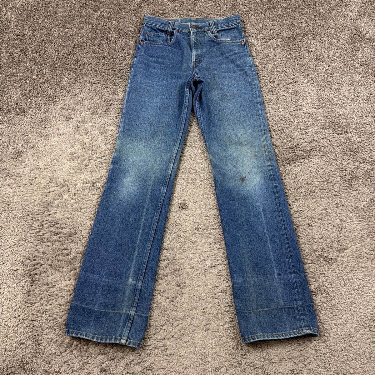 VINTAGE Levis 717 Jeans Mens 28 Boot Cut Saddleman Student 717 