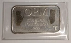 1 oz .999 Silver Vintage Bar ~ OPM with Mushroom ~ Ohio Precious Metals