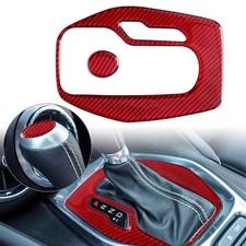 Inner Gear Shift Panel Cover Trim For Chevrolet Camaro 2016-20 Red Carbon Fiber Inner Gear Shift Panel Cover Trim For Chevrolet Camaro 2016-20 Red Carbon Fiber