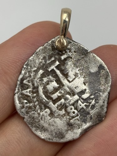 1684 Cob 2 Reales Potosi Bolivia Spanish Colonial 14k Bail