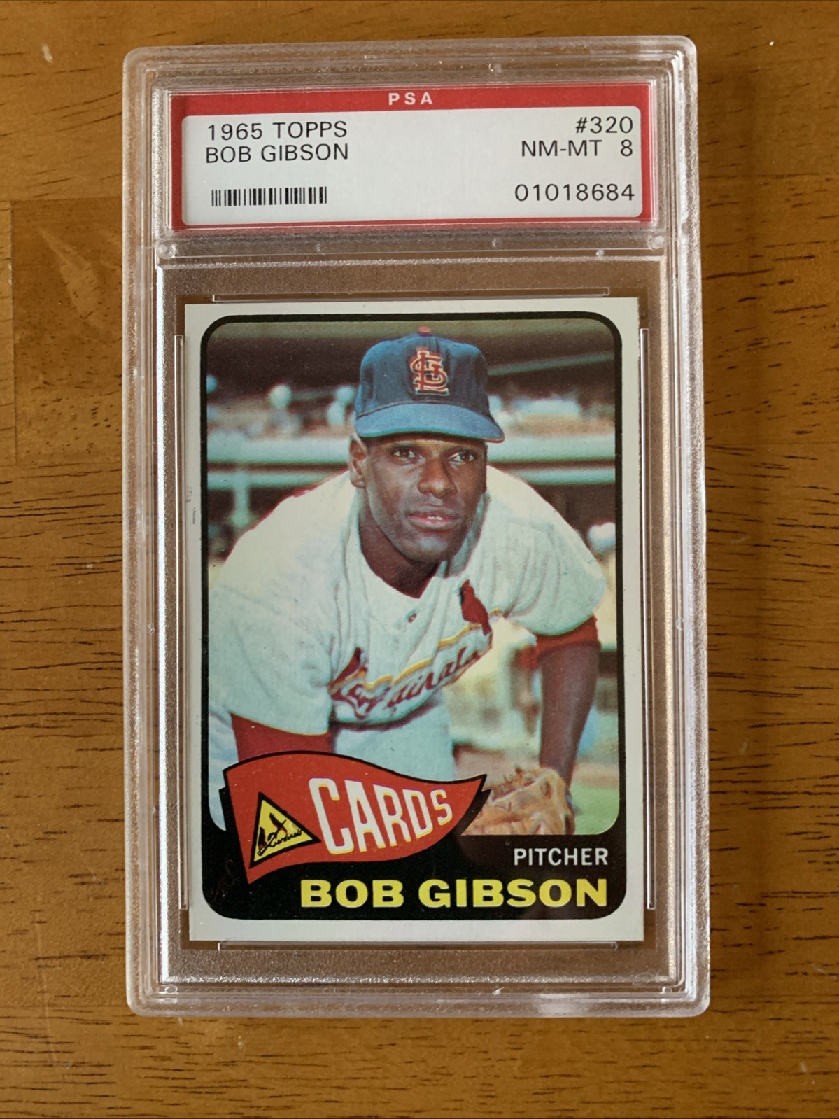 1965 Topps Bob Gibson #320 HOF NmMt PSA8