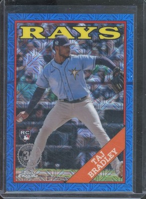 2023 Topps Chrome TAJ BRADLEY #T88CU16 RC Rookie 1988 Silver Pack Blue Mojo /150