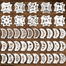40 PCS Face Paint Stencils Kit Body Facial Painting Templates Reusable Halloween