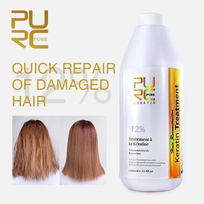 PURC Brazilian Keratin Hair Treatment Straightening Repair Damaged Hair Care