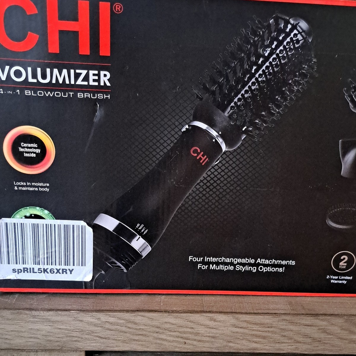 CHI Volumizer 4-in-1 Blowout Brush Chi Volumizer 4 in 1 blowout brush || Review and Try On Long  main image 4