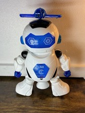 Camp Invention Link Dancing Robot Toys Blue White Robots Helicopter Works