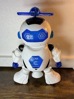 Camp Invention Link Dancing Robot Toys Blue White Robots Helicopter Works