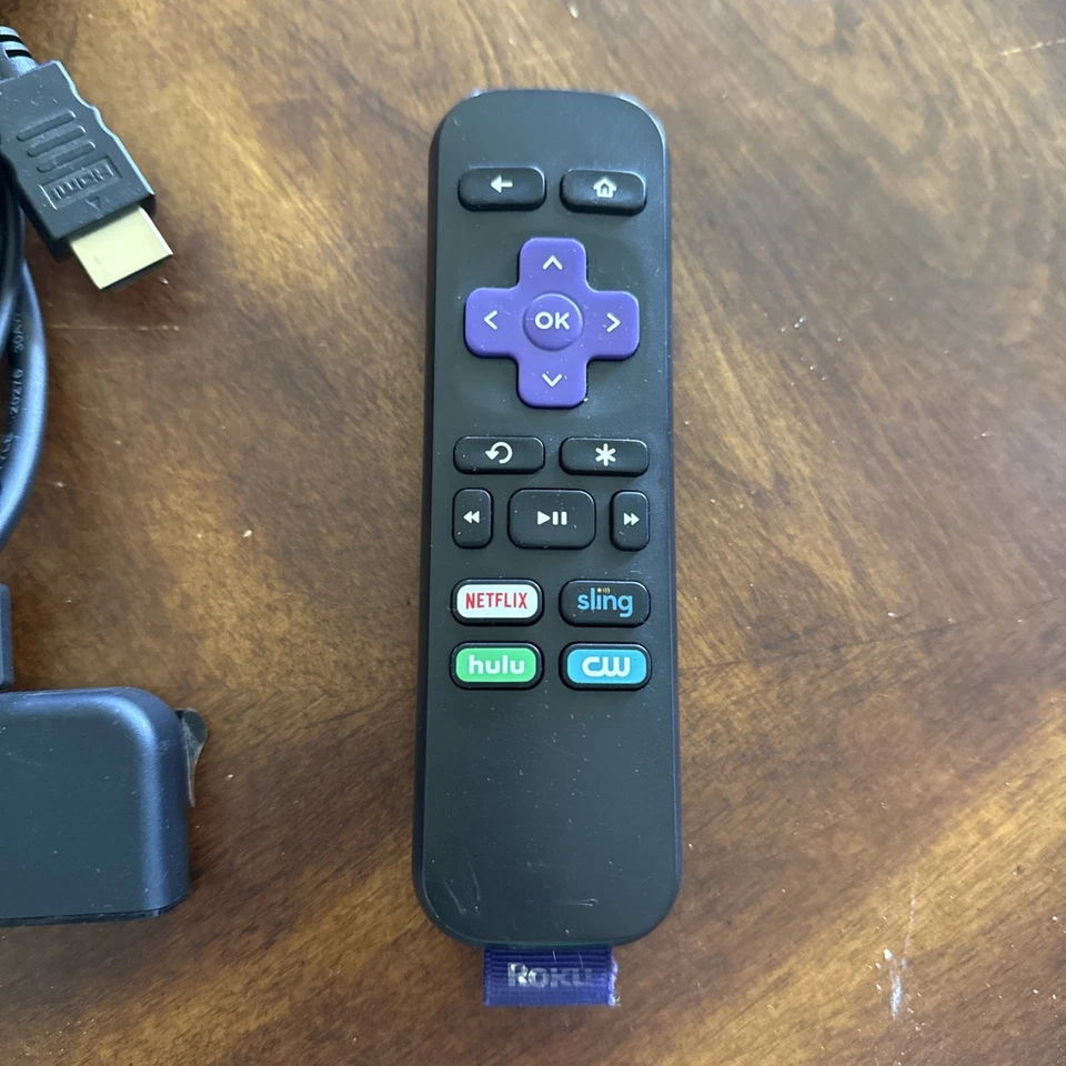 Transmisor multimedia digital HD Roku Express 3900X con control remoto y alimentación Foto 2 de 4