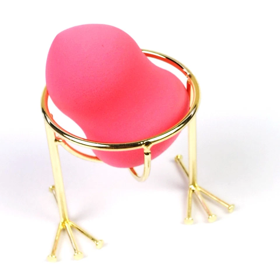 3 Pcs Makeup Spongees Holder Beauty Storage Rack Powder Puff Stand Bracket - Image 4 of 4