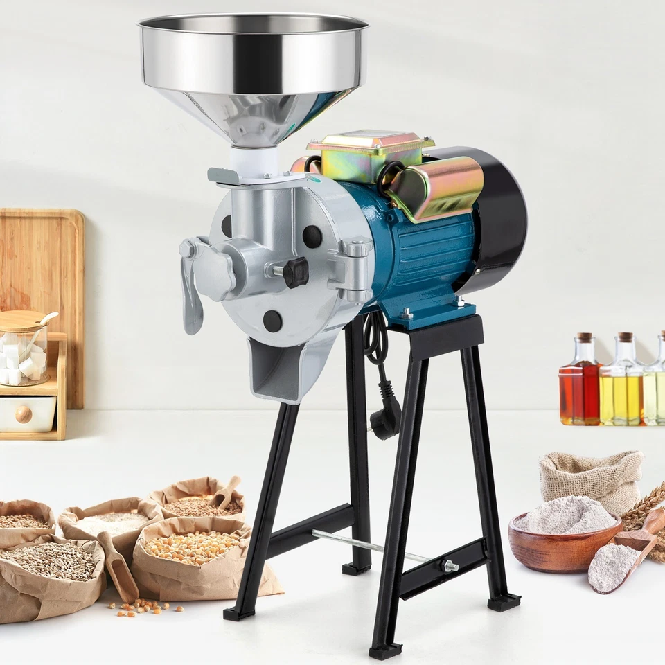 3000W Elektrische Getreidemühle Schrotmühle Kornmühle Weizenmehl Kräutermühle DE - Bild 3 von 4