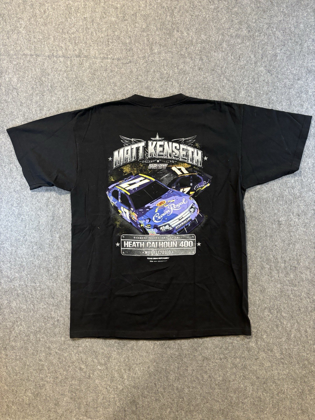 Matt Kenseth Crown Royal NASCAR Men’s Shirt Size Large Roush Fenway Racing