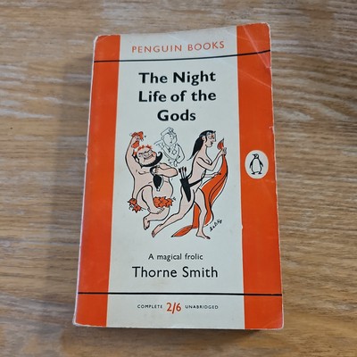 The Night Life Of The Gods Thorne Smith  Penguin PB Book 1218 Mythology 1958 A