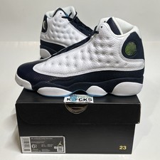 Jordan 13 White Obsidian Powder Blue Grade School Size 6.5Y YouthEU39 DJ3003-144