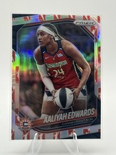 2025 Panini Prizm WNBA #94 Aaliyah Edwards WNBA Logo Prizms