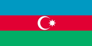 Azerbaijan Flag Self Adhesive Sticker