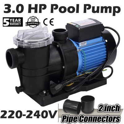 3HP 220V Single Speed Swimming Pool Pump Energy Efficient Strainer For Hayward