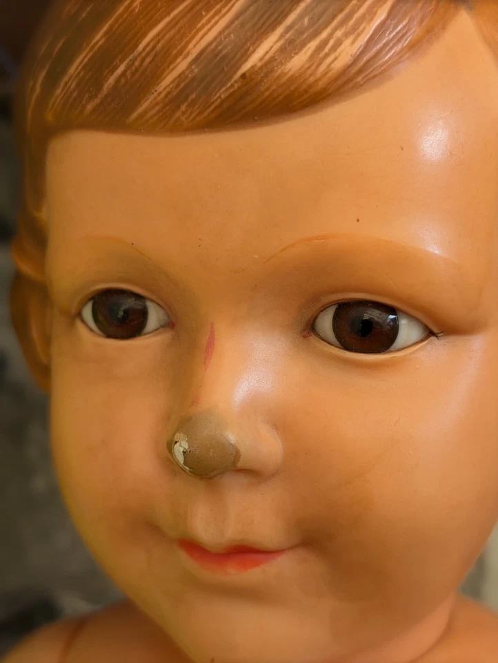 Grande poupée ancienne Colette Petitcolin Corps Pcp celluloïd - Photo 4/4