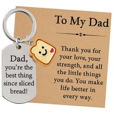 Fathers Day Gift for Dad, Thank You for Everything Keepsake Keychain, Meaning...