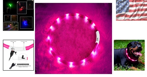 Collier LED pour chien longueur personnalisable avec 12 lumières lumineuses - équipement de sécurité ultime - Photo 2/10