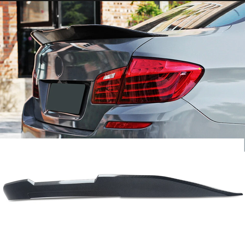 ABS Highkick Trunk Spoiler For 11-16 BMW F10 528i 535i 535d 550i M5 Carbon Look Foto 2 de 4