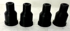 4 pack straight 7-8mm spark plug wire rubber boots socket distributor caps black