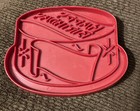 Tupperware Red Birthday Cake Cookie Cutter with Handle Vintage  — photo 1