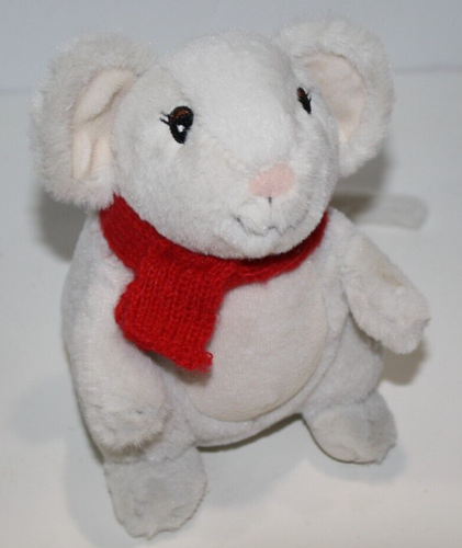 Starbucks Coffee 2010 Huxley Mouse Writer 6" Plush Red Scarf Soft Toy Stuffed - Picture 3 of 14