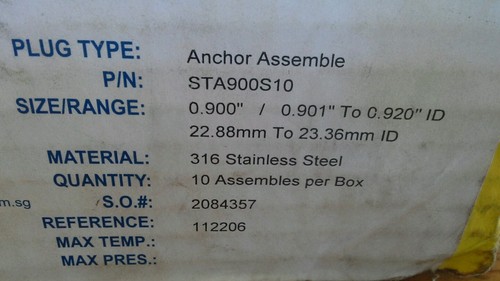 Lot of 10 Pop A Plug STA900S10 316 Stainless EST Curtiss Wright Anchor Assembly - Picture 4 of 4
