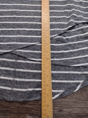 new athleta stripe linen criss cross tank women large - Picture 6 of 10