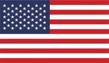 2-Pack United States Flag Decal Sticker  5-Inches By 3-Inches  Laminated Vinyl