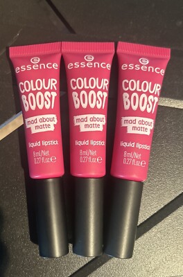 ESSENCE COLOUR BOOST MAD ABOUT MATTE LIPSTICK - 06 FUNK YOU - 3 PACK