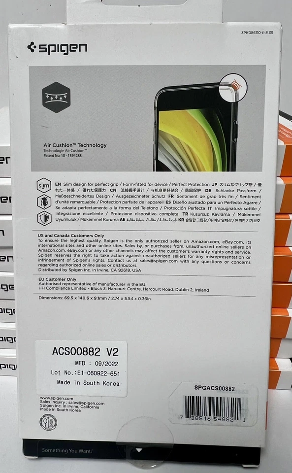 6 X Spigen Crystal Flex Case for iPhone SE 2nd/3rd Gen iPhone 7/8 - Clear - Image 2 of 2