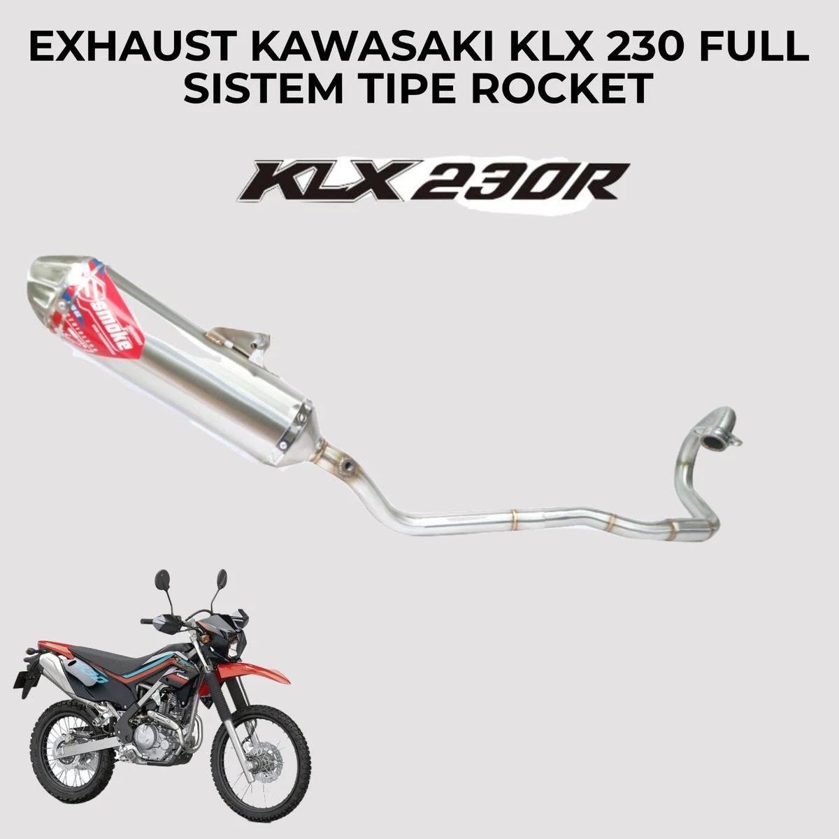 Kawasaki klx 230 exhaust deals