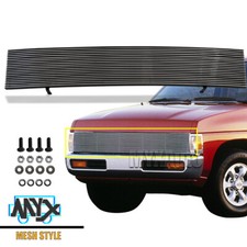 Fits 86-97 Nissan Pickup Phantom Billet Grille Chrome Front Main Upper Grill