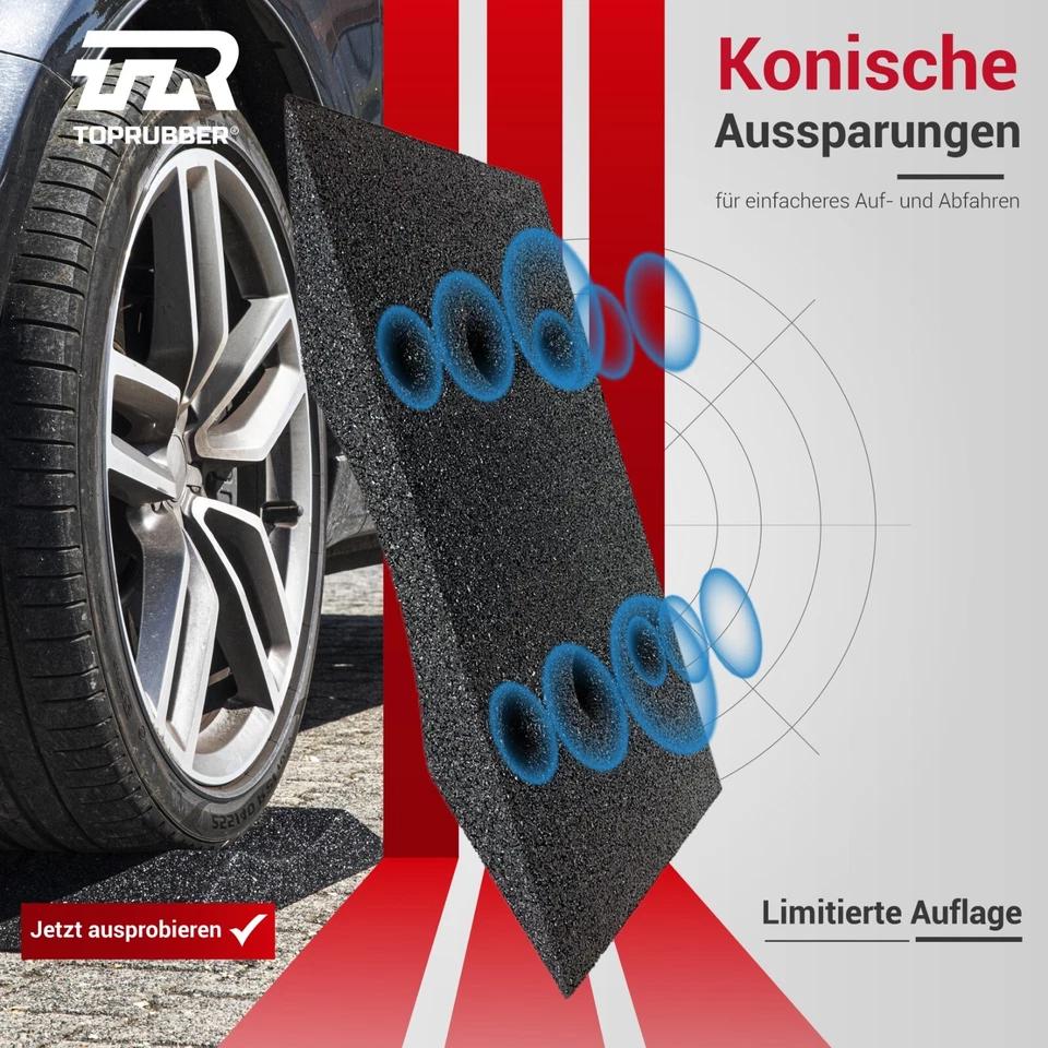 TOPRUBBER® 4x Reifenschuh 300er SET in schwarz Reifenschoner aus Gummigran - Bild 3 von 4