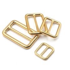 Metal Leather Bag Strap Belt Adjust Tri-Glide Buckle Slider Rectangle O Ring