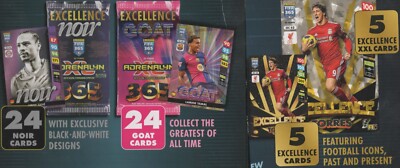 Panini Fifa 365 Adrenalyn XL 2025 Noir / Goat / Excellence Karten EXC 1 - EXC 53