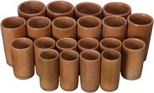 20 Pcs Boiled Bamboo Massage Cupping Set Carbonized Bamboo Traditional Vacuum