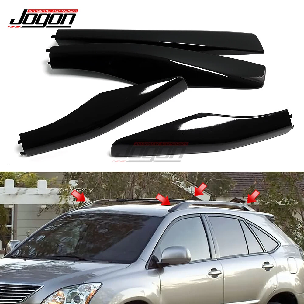 4Pcs Roof Rack Rail End Cover Shell Cap For Lexus RX300 RX350