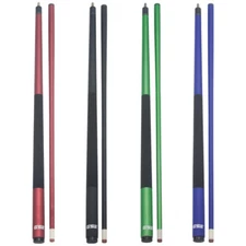 (Set of 4) 58" 2-Piece Fiberglass Graphite Composite Billiard Pool Cue Sticks