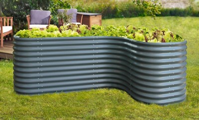 EPH Vitavia Hochbeet Zubehör Erweiterung Curve 858 0,86m granit