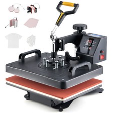 5 in1 Heat Press Machine Digital Transfer Sublimation Printer 30×38cm