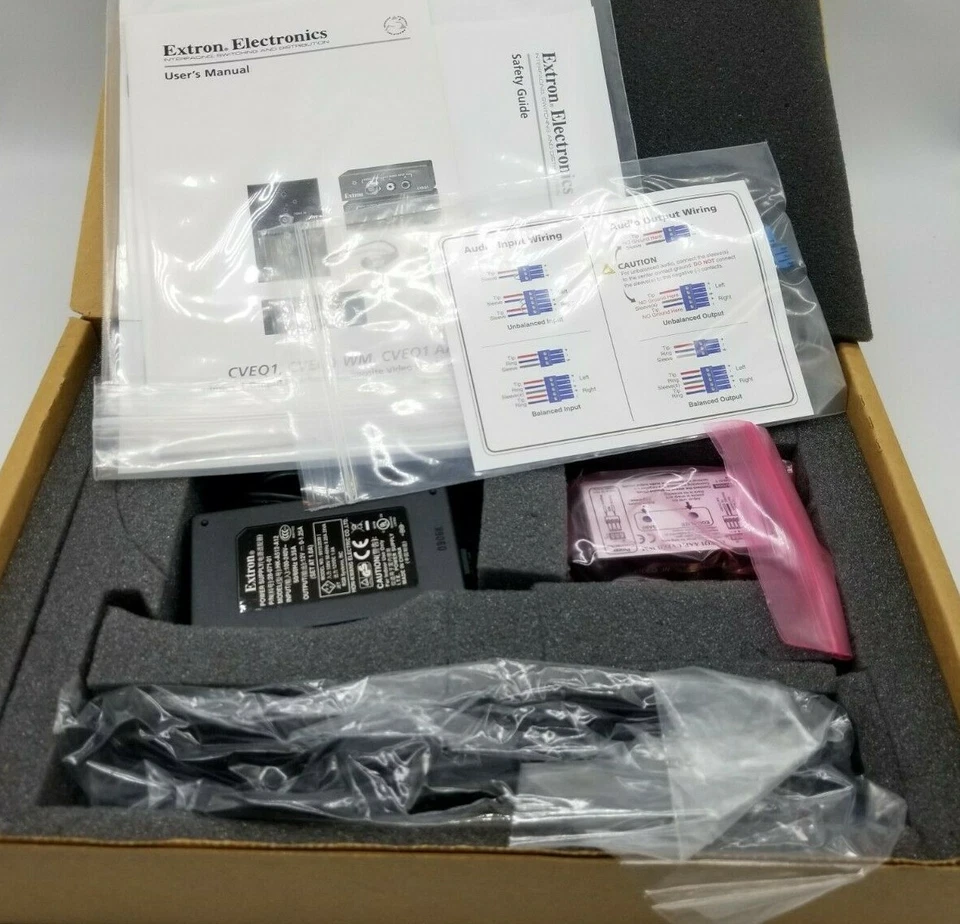 Extron 70-146-12 CVEQ1 AAP World Black, Composite Video Audio Line Driver w Gain - Image 3 of 3