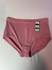 Vintage 2011 Jockey Silky Soft Dusty Pink Hi-Waist Brief Size 8 Granny Style NWT