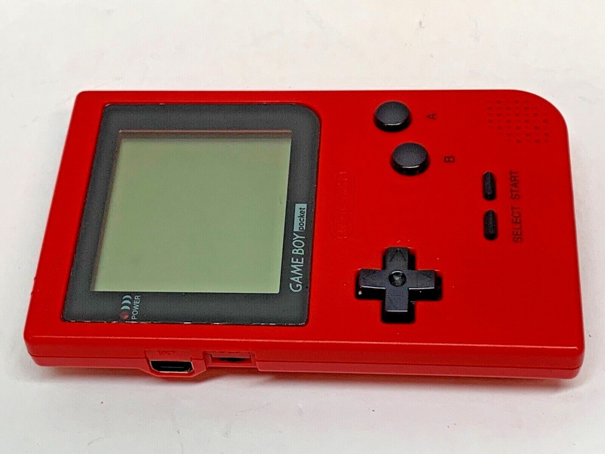 Nintendo MGB-001 Game Boy Pocket Red GBP Console with 9 Nintendo MGB-001 Game Boy Pocket Red GBP Console with 9
